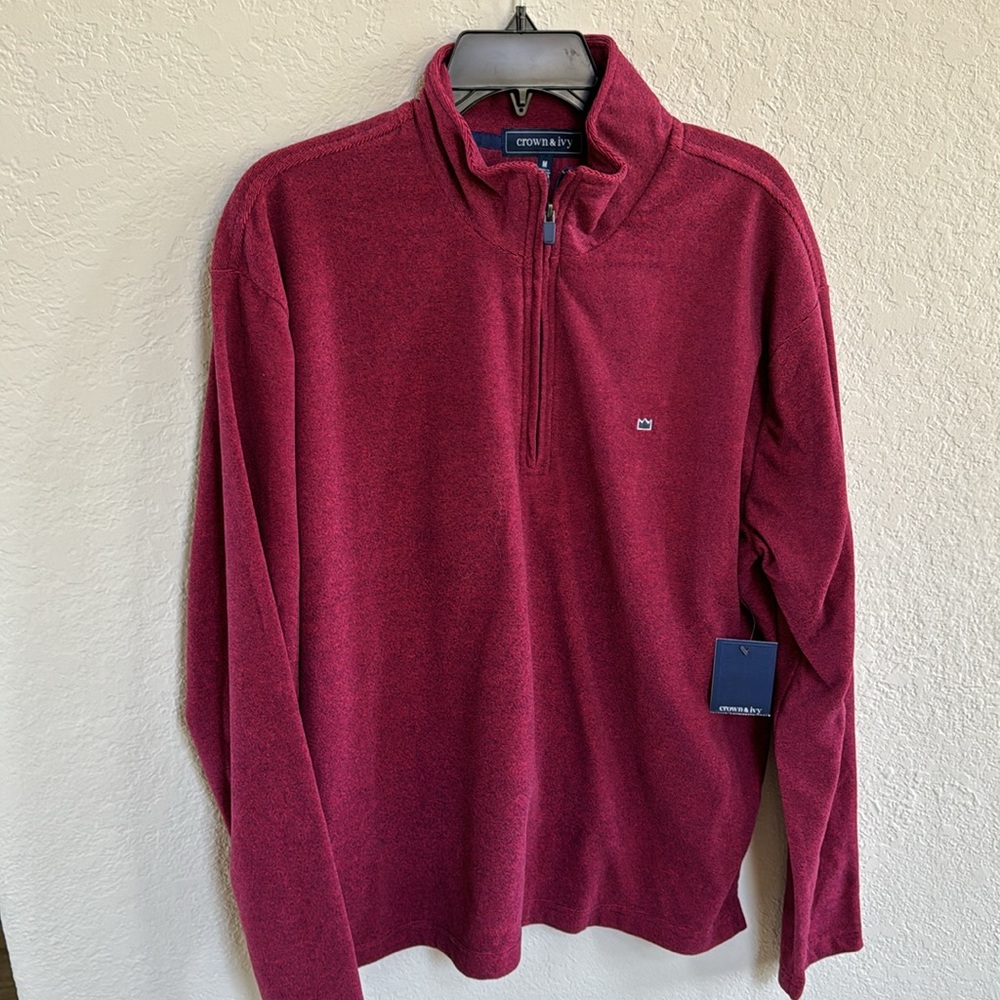NWT Crown & ivy Quarter Zip Sweatshirt